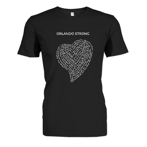 orlando strong black t shirt