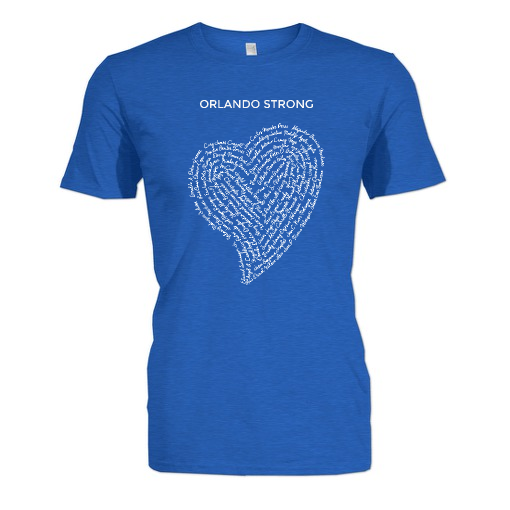 orlando strong blue t shirt
