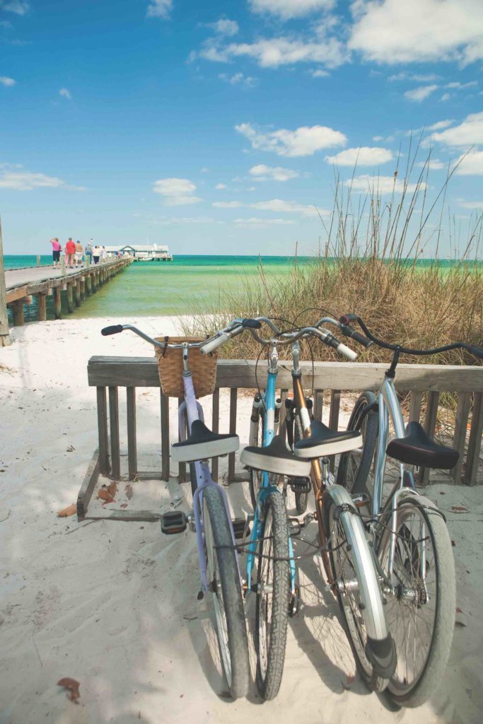 amibikesparkedatpier Central Florida Lifestyle Bike Riding on Anna Maria Island