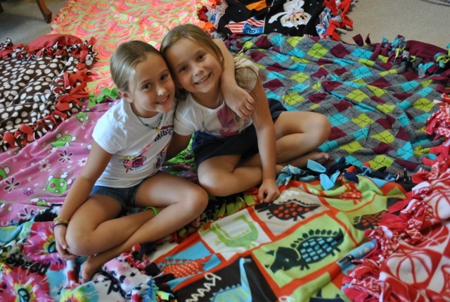 ceciliafulmeraddieweeksblankets Central Florida Lifestyle Cecilia Fulmer and Addie Weeks have made a difference in other kids lives by making them snuggle blankets