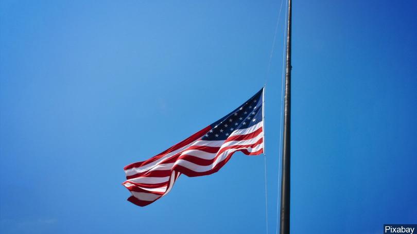 Flags At Half Mass For Peace Officers Memorial Day and Police Week, 2019