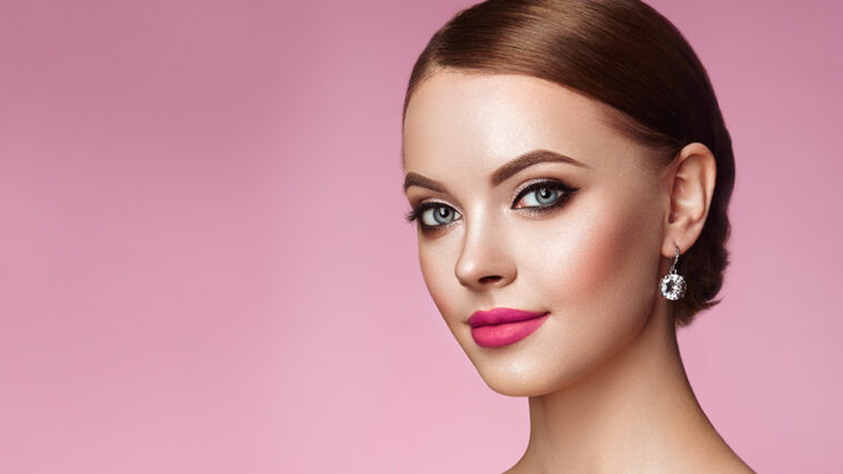 woman's face showcasing her makeup