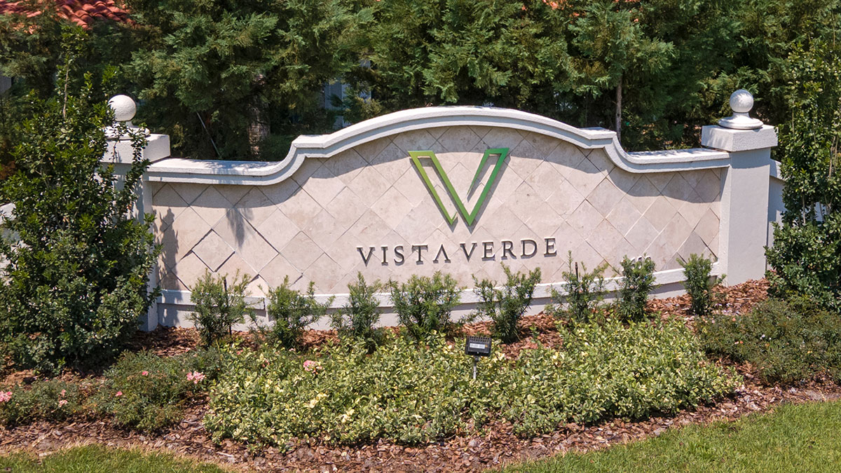 VistaVerde Central Florida Lifestyle Vista Verde apartment sign in MetroWest