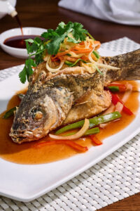 Lunar New Year photo of Fried Branzino