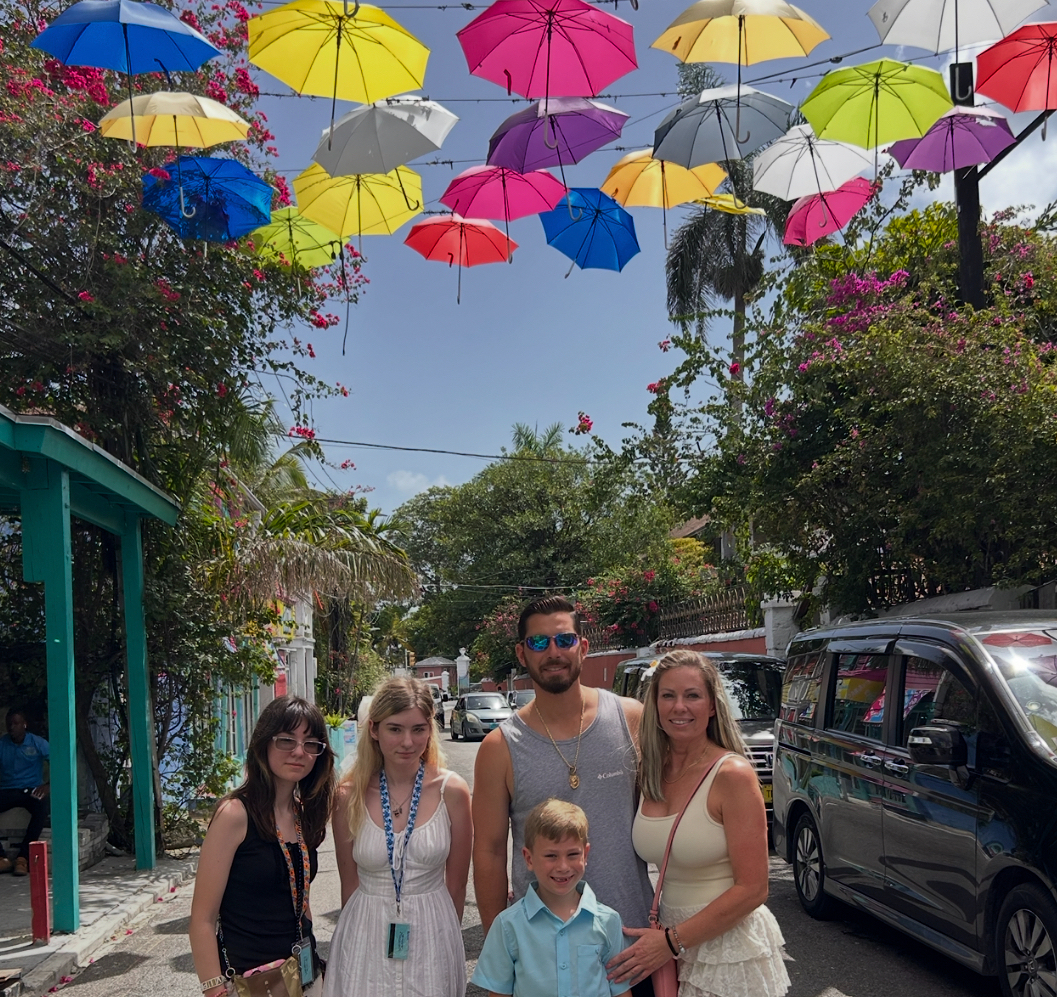 Cassie Newlun and her family